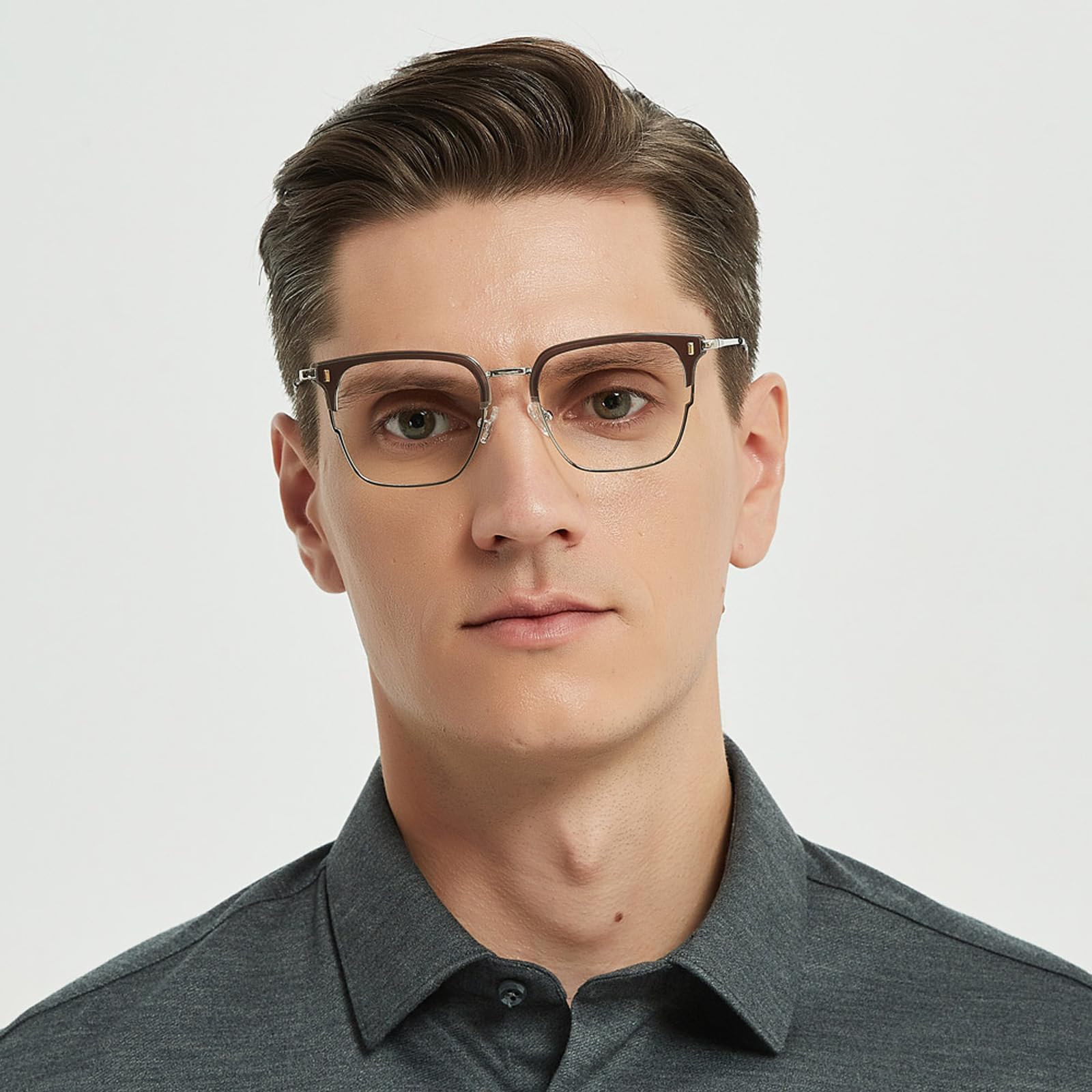 Blue Light Blocking Half Rim Reading Glasses