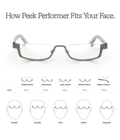 Premium Half Rim Reading Glasses