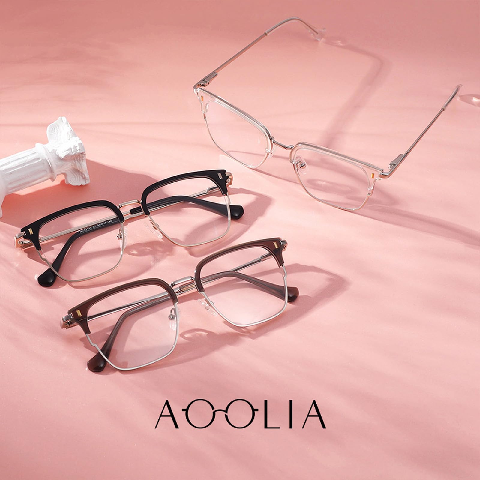 Blue Light Blocking Half Rim Reading Glasses