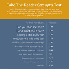 eyebobs - Vice Chair | Premium Reading Glasses for Men and Women | Half Rim Frame