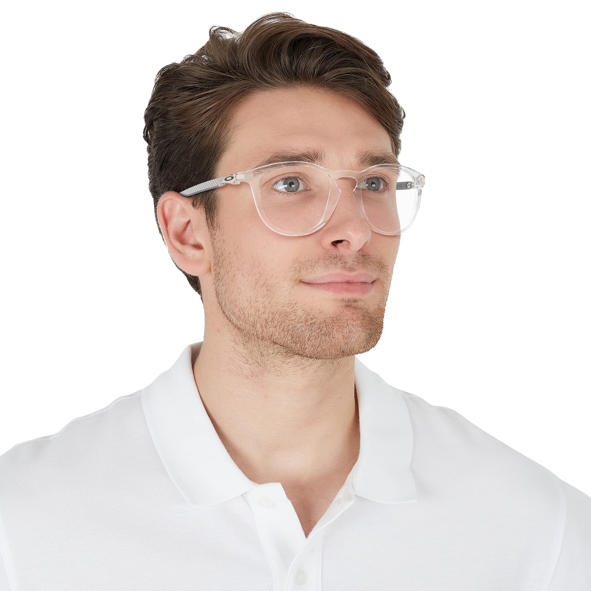 Oakley mens Ox8149 Pitchman R Carbon Round Prescription Eyewear Frames