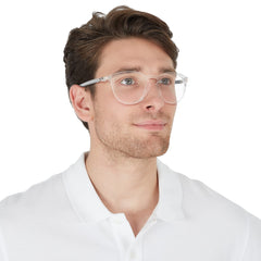 Oakley mens Ox8149 Pitchman R Carbon Round Prescription Eyewear Frames