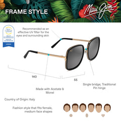 Maui Jim Polarized Men's and Women's Pua Fashion Sunglasses